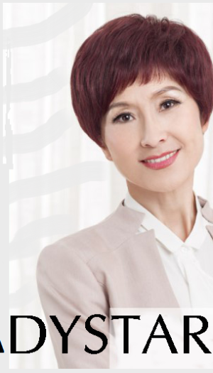 Tóc giả cho người tuổi trung niên nguyên đầu tém đỏ vang có da đầu bằng tóc thật