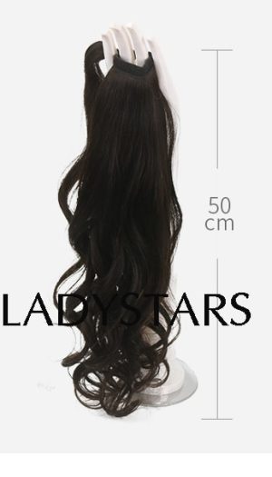 Tóc cột đuôi ngựa bằng tóc thật xoăn dài - Cho mùa hè mát mẻ