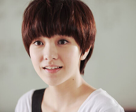 kiểu tóc giả tomboy
