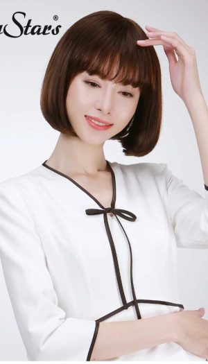 Tóc giả nguyên đầu bob mái ngang cá tính