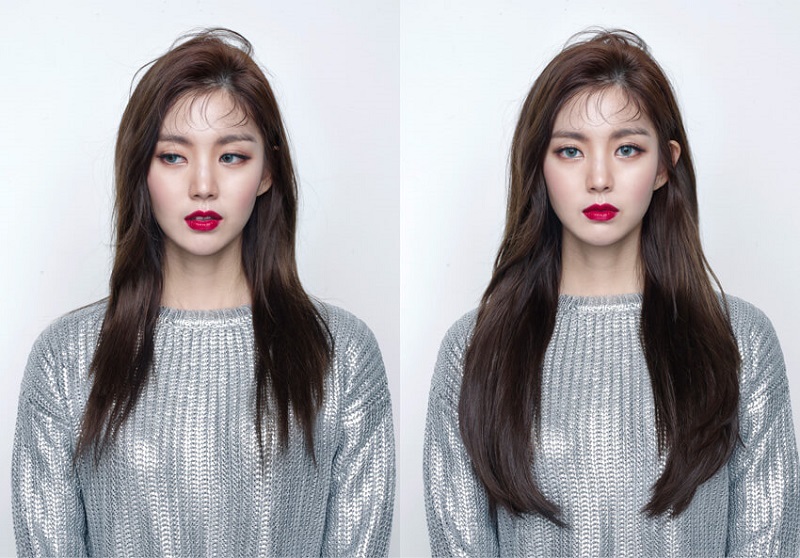 Tóc giả nam Hàn Quốc nguyên đầu cao cấp làm bằng tơ mềm mượt như tóc