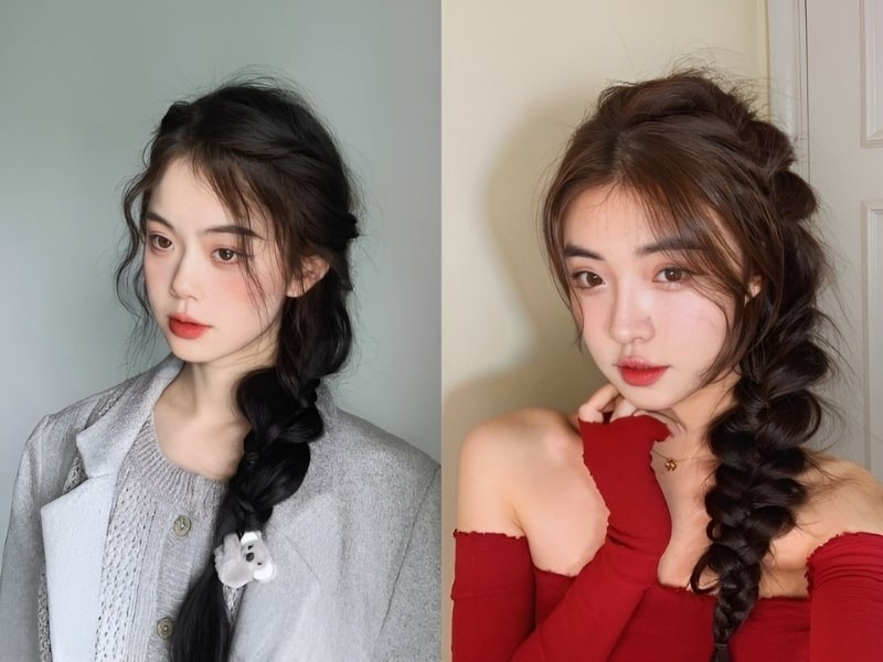 Tóc tết một bên