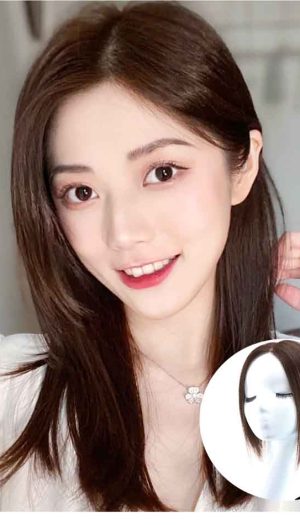 Tóc mái giả che hói che bạc đỉnh đầu