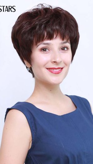 Tóc giả trung niên tém xoăn sang trọng