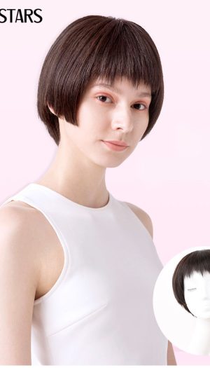 Tóc giả nguyên đầu tém mái maruko
