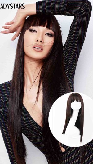 Tóc giả nguyên đầu dài Hoàng Thùy