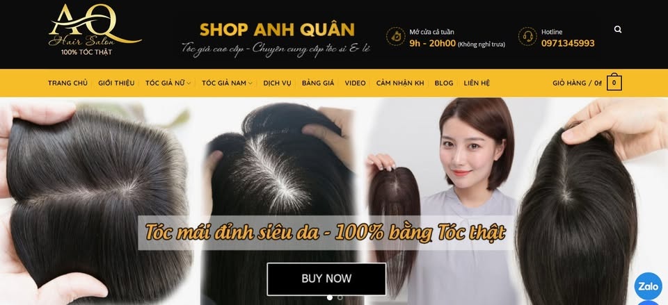 Tóc giả Anh Quân - cửa hàng tóc giả nam Sài Gòn/TPHCM