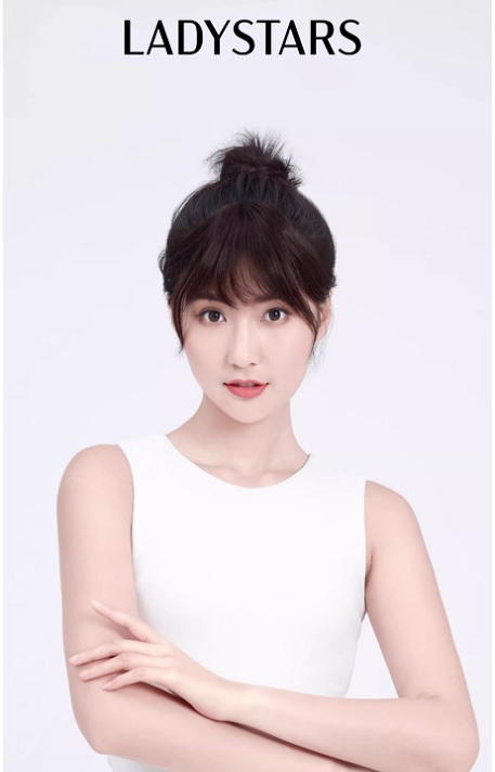 Tóc mái giả LADYSTARS, mái tàng hình, bồng bềnh tự nhiên bằng tóc thật