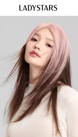 Tóc mái giả LADYSTARS màu thời trang bằng tóc thật