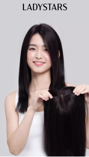 Tóc giả che phủ hói bạc size lớn có da đầu