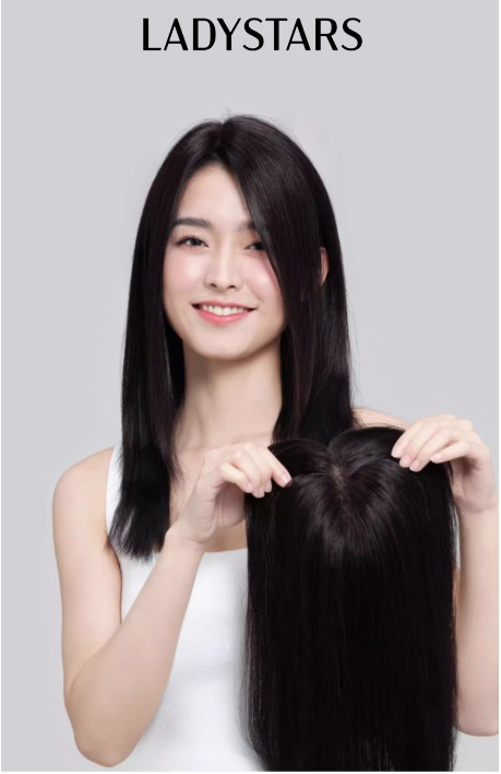 Tóc giả che phủ hói bạc size lớn có da đầu