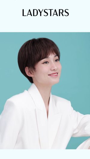 Tóc giả nữ tém LADYSTARS có mái bằng tóc thật tinh tế sang trọng