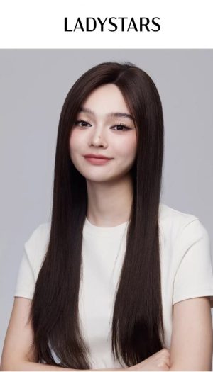 Tóc giả nữ LADYSTARS kiểu thẳng tỉa lớp bồng bềnh thời trang trẻ trung