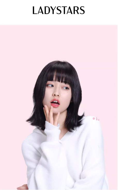 Tóc giả nữ LADYSTARS thẳng dài qua vai có mái bằng tóc thật có da đầu