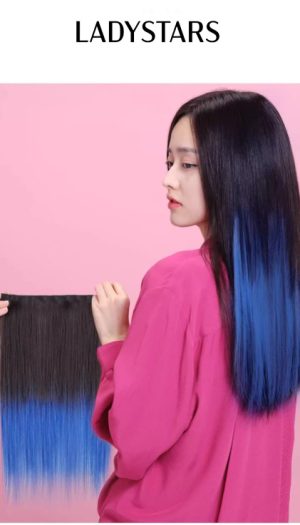 Tóc kẹp phím LADYSTARS tàng hình tăng độ phồng màu thời trang tóc thật