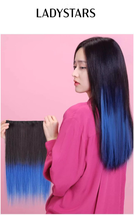 Tóc kẹp phím LADYSTARS tàng hình tăng độ phồng màu thời trang tóc thật