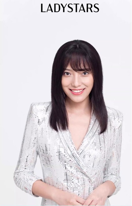 Tóc mái phủ hói LADYSTARS dài trung bình có mái dệt tay mono toàn bộ bằng tóc thật