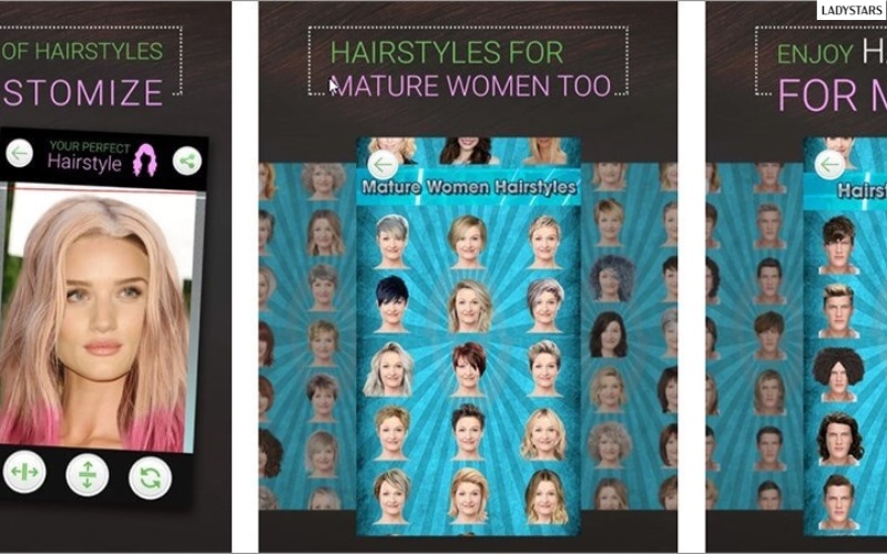 Phần mềm ghép tóc giả Perfect Hairstyle-Women & Men 