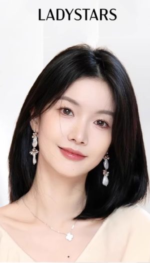 Tóc gải mái phủ hói bạc LADYSTARS đen thẳng tự nhiên siêu da đầu