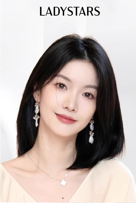 Tóc gải mái phủ hói bạc LADYSTARS đen thẳng tự nhiên siêu da đầu