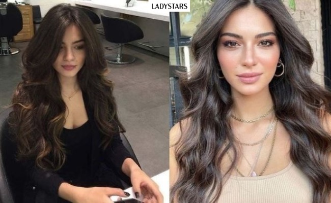 Kiểu tóc dài xoăn lọn to cho tuổi 45