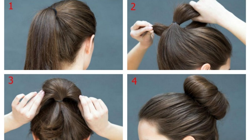 Cách búi tóc củ tỏi cao chỉ với hai dây thun