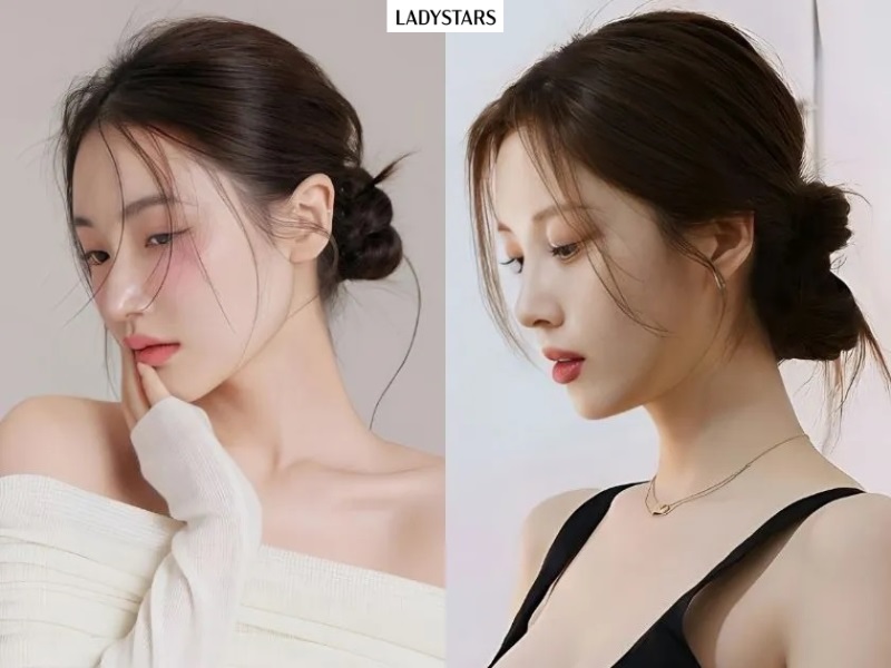 kiểu cho tóc ngắn đi tiệc