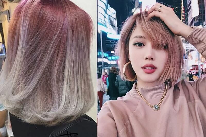Tóc bob nhuộm ombre