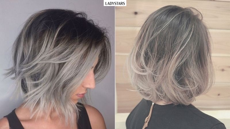 Tóc ombre màu bạch kim