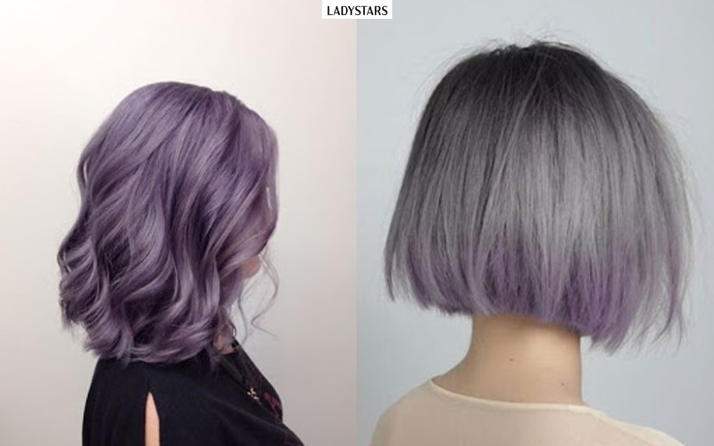 kiểu nhuộm ombre tóc ngắn