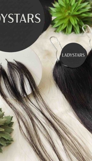 Tóc nối lông vũ màu đen tự nhiên