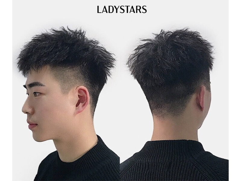 Tóc ngắn xoăn cho nam