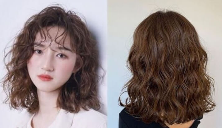 Tóc xoăn sóng lơi kiểu sợi mì