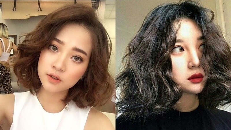 Tóc bob uốn ngang vai