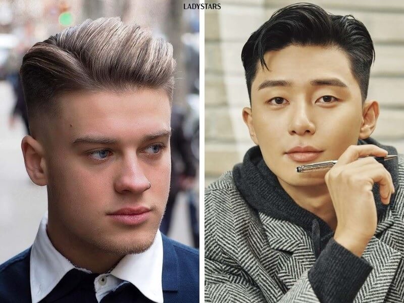 Tóc side part 7/3 Quiff