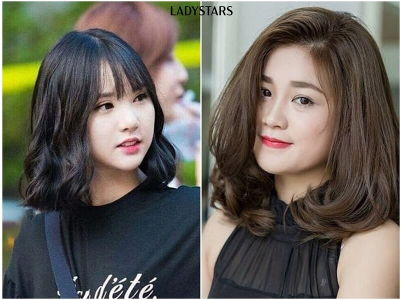 Tóc uốn đuôi cụp nhẹ