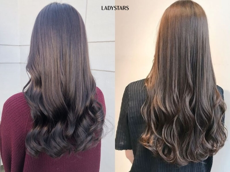 Tóc uốn đuôi dập phồng