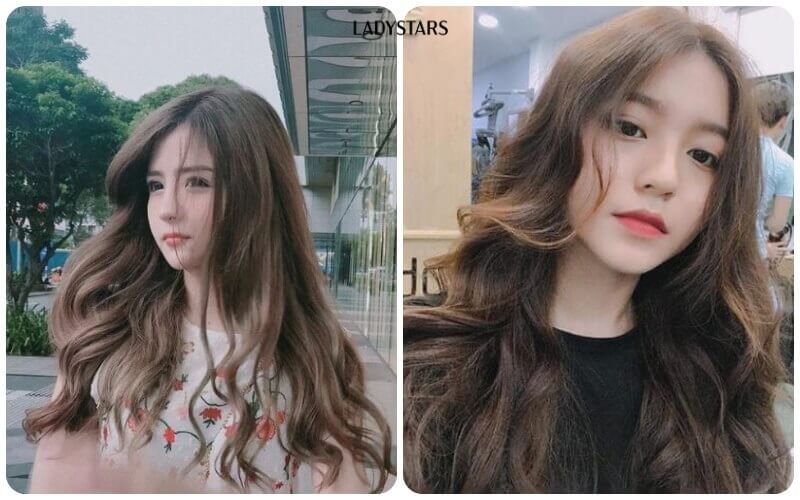 Tóc uốn đuôi mái xéo