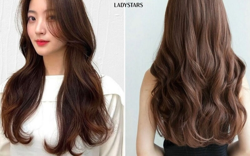 Tóc giả ngang lưng đẹp uốn lọn nhỏ