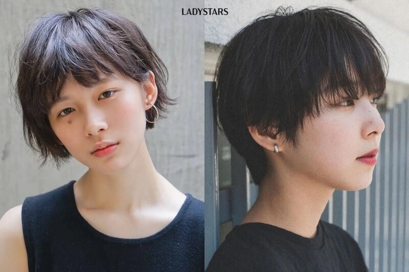 Tóc tomboy mullet