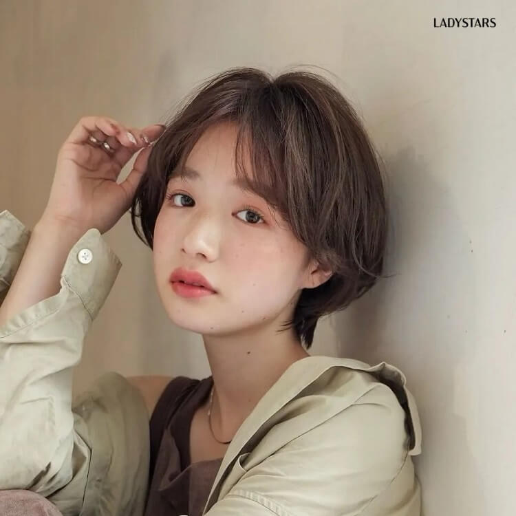 Tóc Tomboy bổ luống