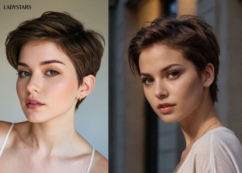 Tóc Tomboy Pixie vuốt ngược