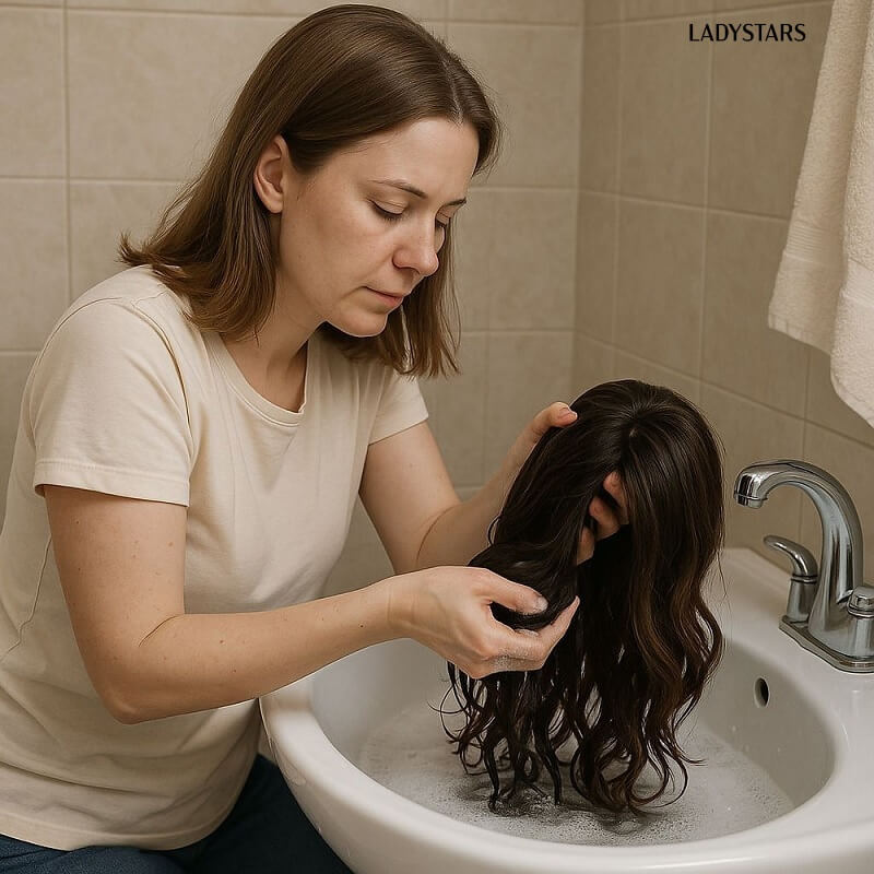 Các bước mang tóc giả đi du lịch hợp lý