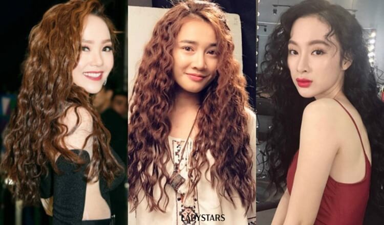 Tóc xoăn lọn nhỏ cả đầu