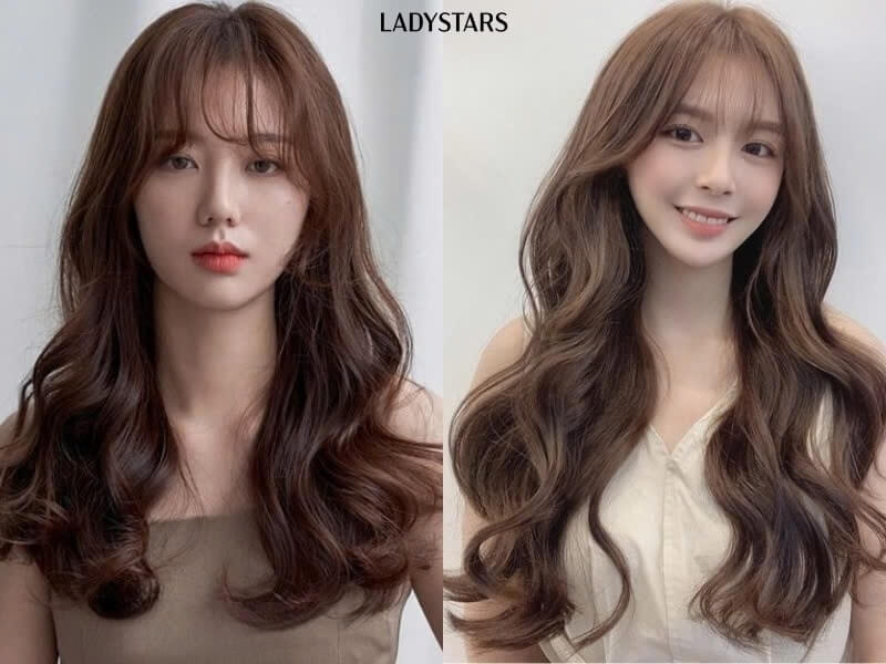 Tóc kiểu xoăn lỡ dài ngang lưng
