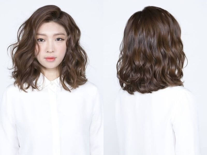 Kiểu tóc uốn gợn sóng ngắn