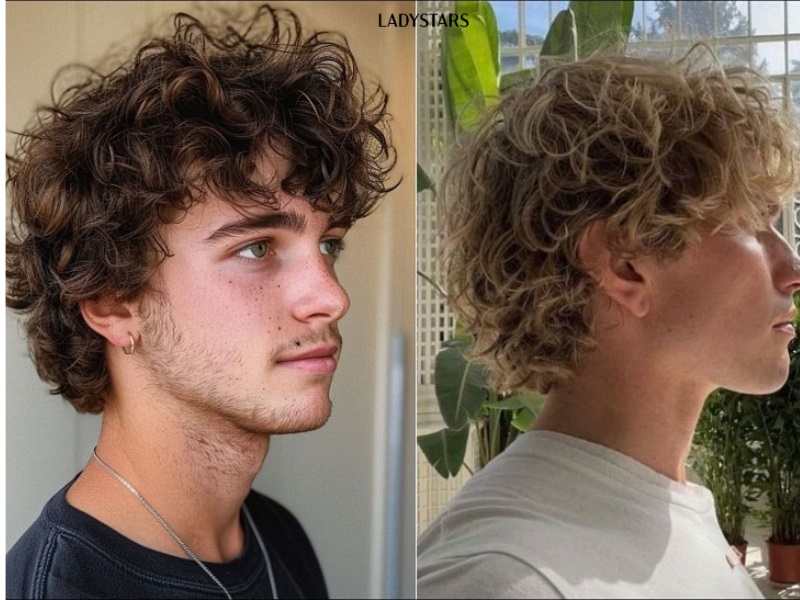 Tóc Mullet xoăn châu Âu