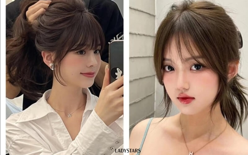 Tóc mái ngang dày truyền thống