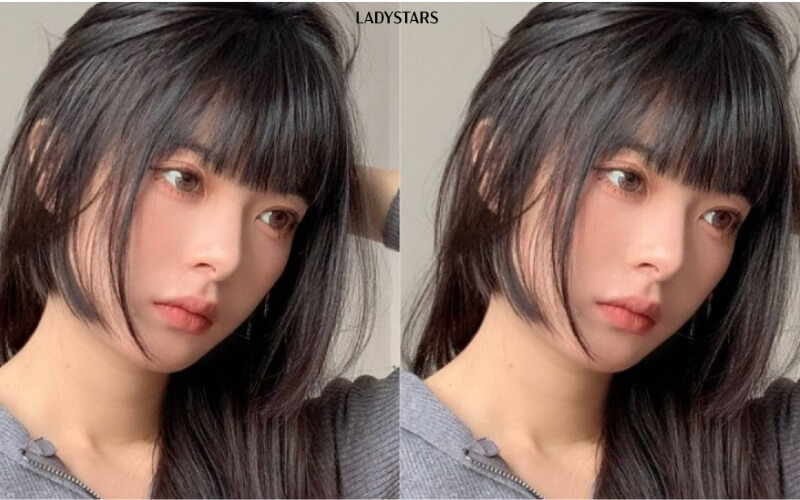 Tóc mái ngang kiểu Nhật Bản