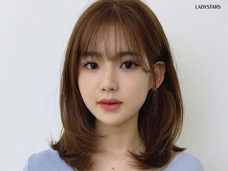 Tóc mái ngố tỉa mỏng